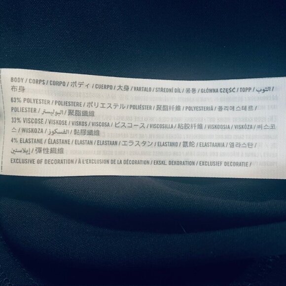 ABERCROMBIE & FITCH Navy Pleated Skort Mini Skirt, Size XL - NWT - Picture 4 of 5